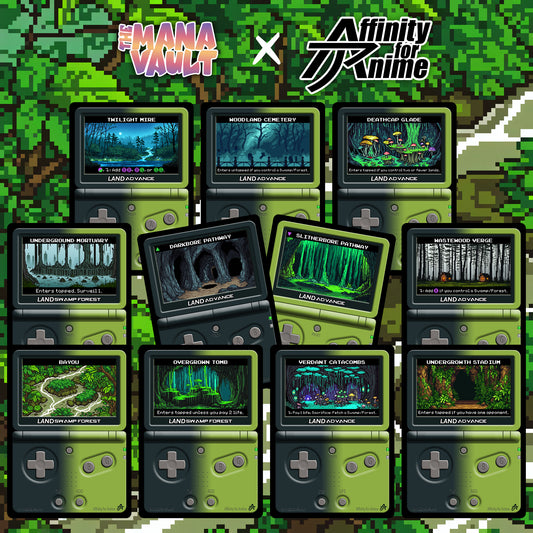 The Mana Vault : Black-Green Pixel Lands