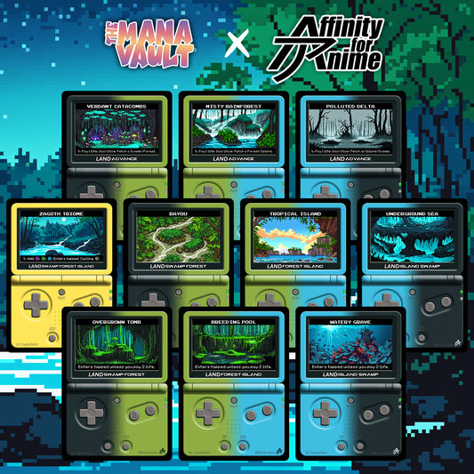 The Mana Vault : Black-Green-Blue Pixel Lands