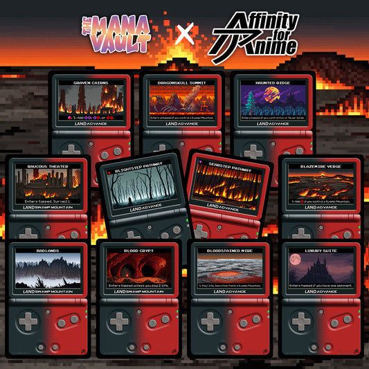 The Mana Vault : Black-Red Pixel Lands