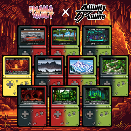 The Mana Vault : Black-Red-Green Pixel Lands