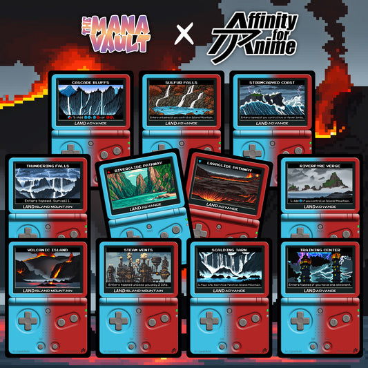 The Mana Vault : Blue-Red Pixel Lands