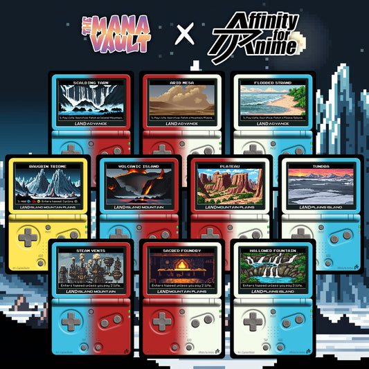 The Mana Vault : Blue-Red-White Pixel Lands