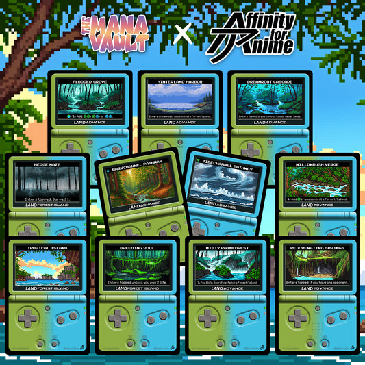 The Mana Vault : Green-Blue Pixel Lands