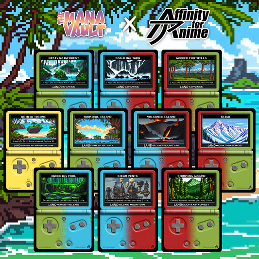 The Mana Vault : Green-Blue-Red Pixel Lands