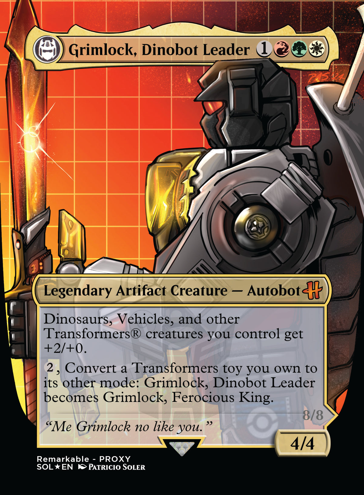 Grimlock, Dinobot Leader - Patricio Soler
