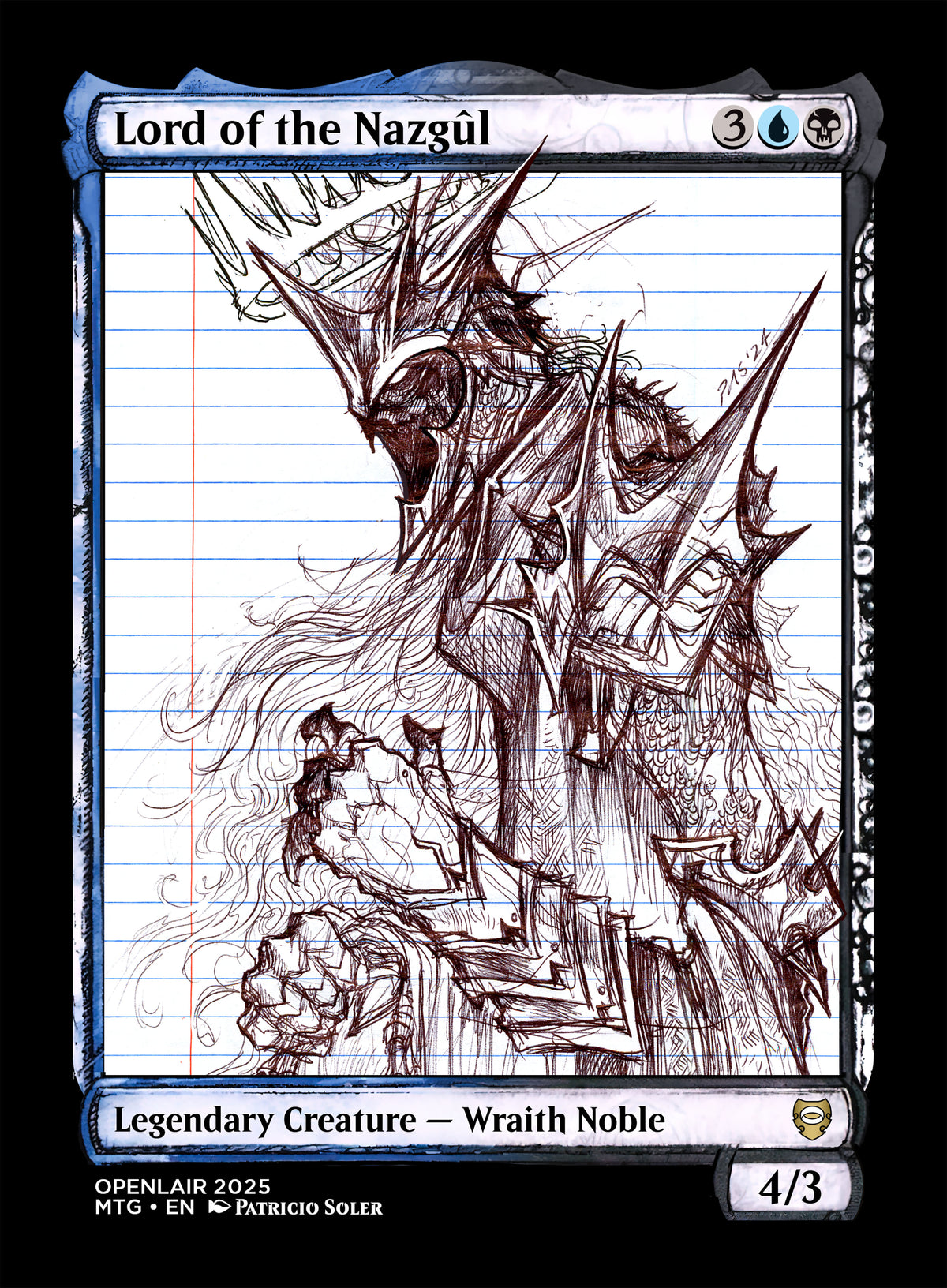 Lord of the Nazgul Sketch - Patricio Soler