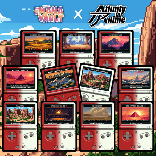 The Mana Vault : Red-White Pixel Lands