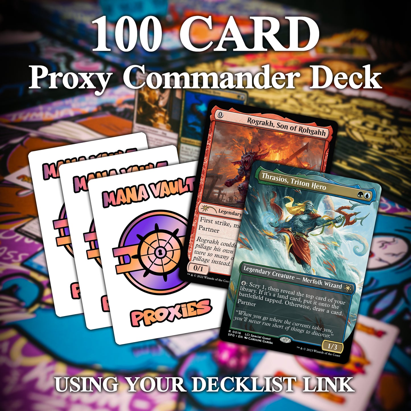 Proxy Commander Deck – Mana Vault Proxies